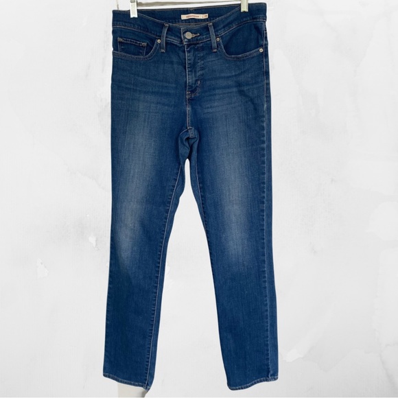 Levis 312 Shaping Slim High Waisted Medium Wash Jeans - Size 28 - Picture 1 of 9